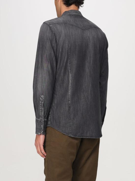 25FW 디스퀘어드2 긴팔 셔츠 S74DM0848S30826 900 Black - DSQUARED2