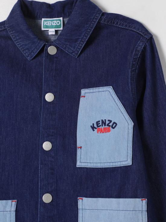 25SS [키즈] 겐조 캐주얼 자켓 K61173 Z25 Blue - KENZO