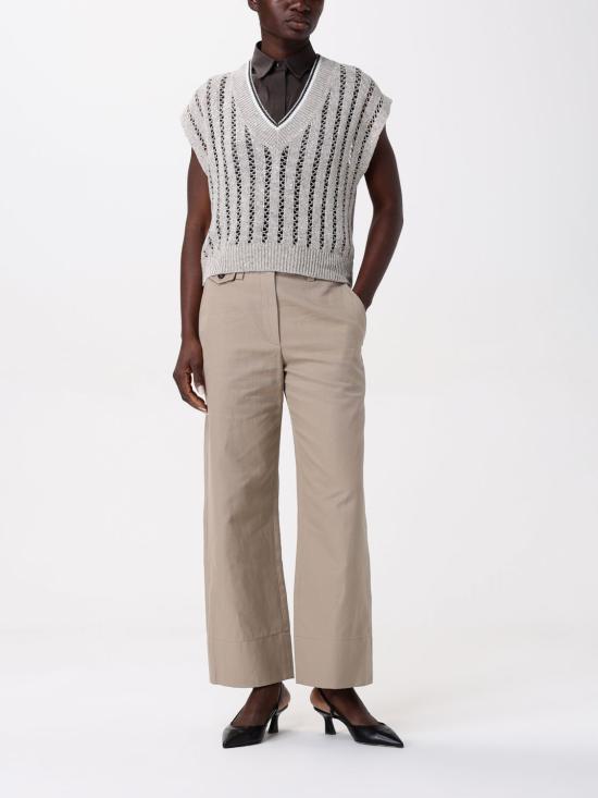 25SS 브루넬로 쿠치넬리 베스트 MCO559412 CJK08 Yellow Cream - BRUNELLO CUCINELLI