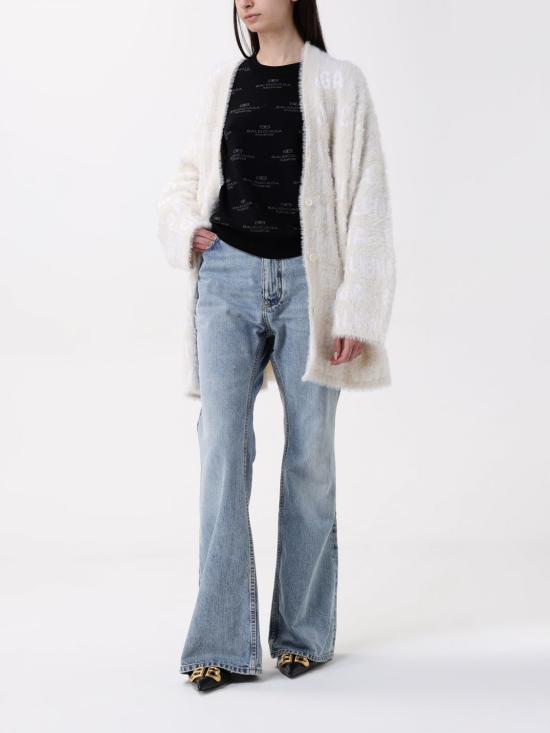 25SS 발렌시아가 스웨터 769146 T6230 9002 Yellow Cream - BALENCIAGA