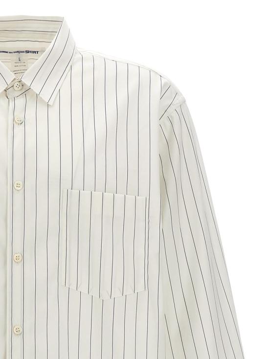 25SS 꼼데가르송 긴팔 셔츠 FZ B115 PER 119 Stripe - COMME DES GARCONS