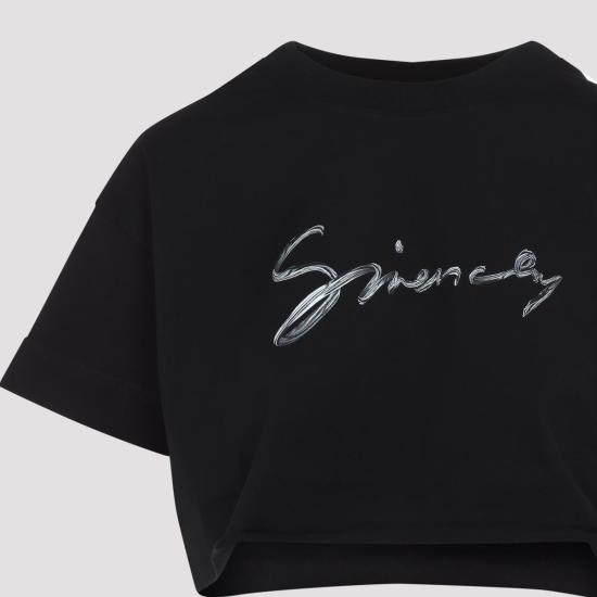 25FW 지방시 반팔 티셔츠 BW70C5P729 001 Black - GIVENCHY