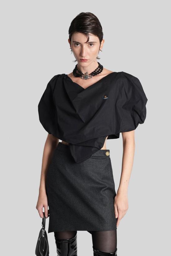 25FW 비비안웨스트우드 탑 412529 1505000J W009Q Black