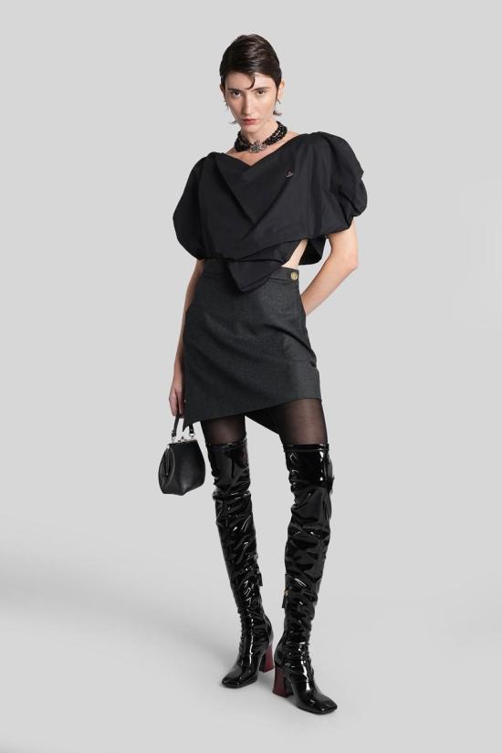 25FW 비비안웨스트우드 탑 412529 1505000J W009Q Black - VIVIENNE WESTWOOD