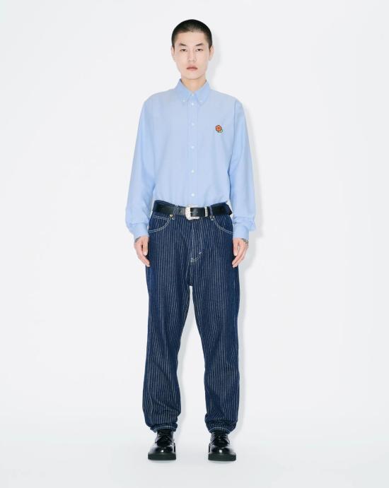  겐조 긴팔 셔츠 FF5 5CH410 9LO 64 SKY BLUE DOM - KENZO