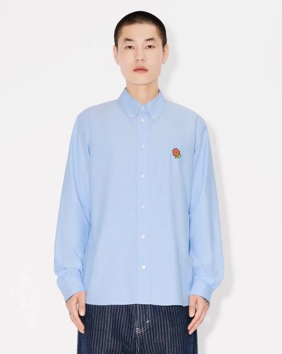  겐조 긴팔 셔츠 FF5 5CH410 9LO 64 SKY BLUE DOM - KENZO