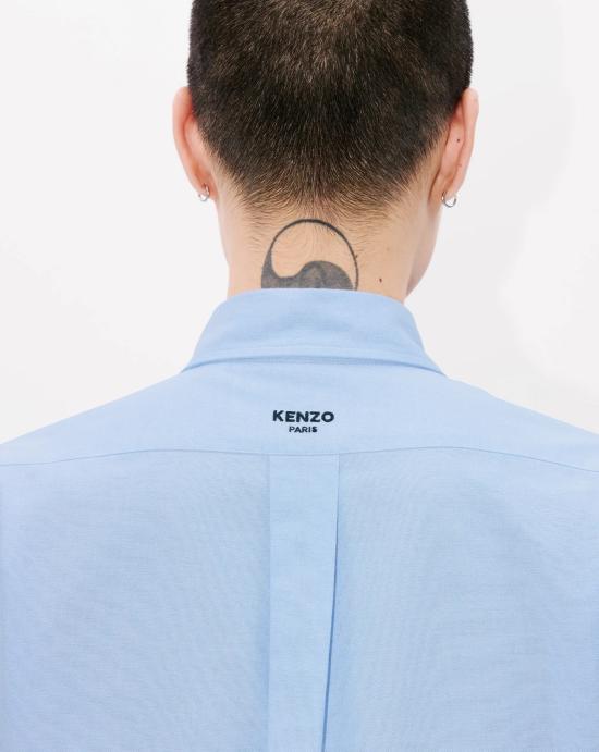  겐조 긴팔 셔츠 FF5 5CH410 9LO 64 SKY BLUE DOM - KENZO