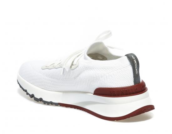 25FW 브루넬로 쿠치넬리 화이트 니트 런닝 MZUPMBO252CJ987 DOM - BRUNELLO CUCINELLI