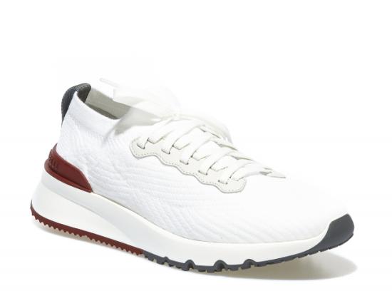 25FW 브루넬로 쿠치넬리 화이트 니트 런닝 MZUPMBO252CJ987 DOM - BRUNELLO CUCINELLI