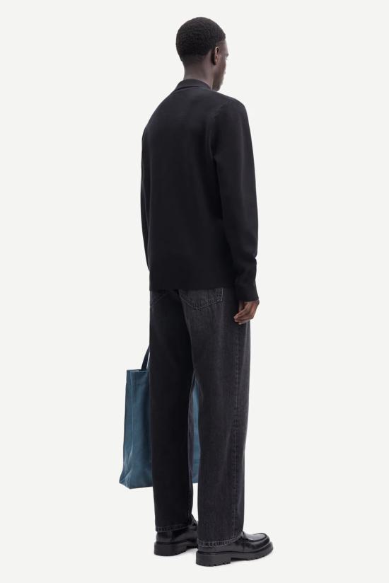  삼소앤삼소 집업 니트 Samsøe Samsøe Guna X 지퍼 카디건 블랙 - SAMSOE SAMSOE