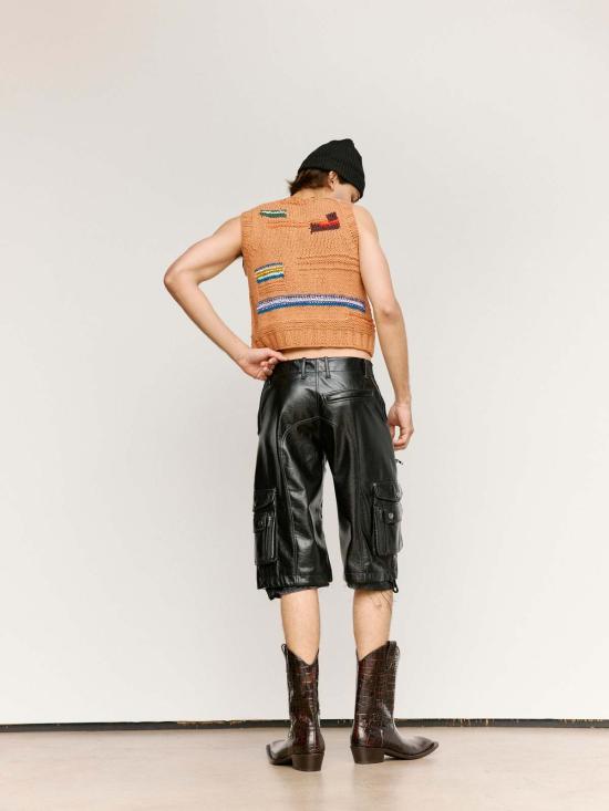  마틴로즈 베스트 마틴 로즈 핸드 니트 지퍼 조끼 - MARTINE ROSE