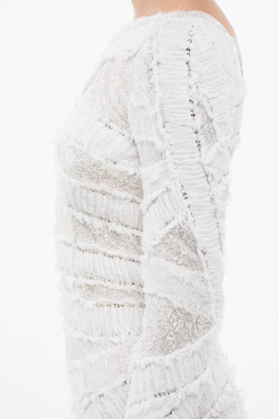  발망 숏 원피스 RF06347P011 GAC White - BALMAIN