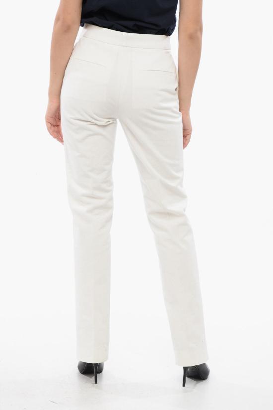  질샌더 스트레이트 팬츠 J02KA0232J45136 100 White - JIL SANDER