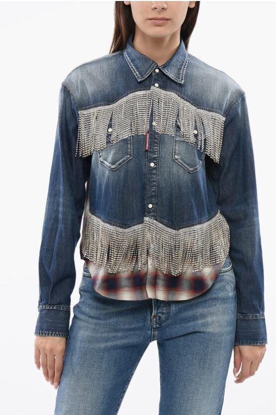  디스퀘어드2 데님 자켓 S75DL0860 S30341 470 Blue