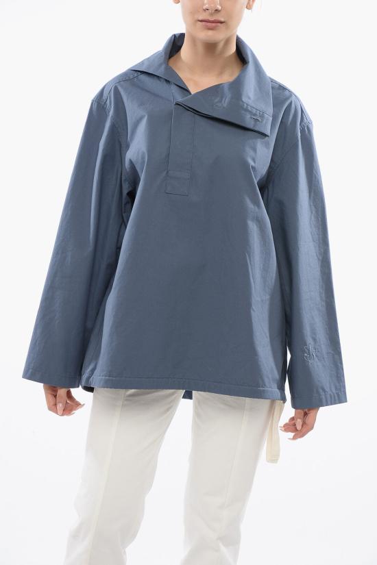 질샌더 블라우스 J40DL0130 J45039 041 Blue
