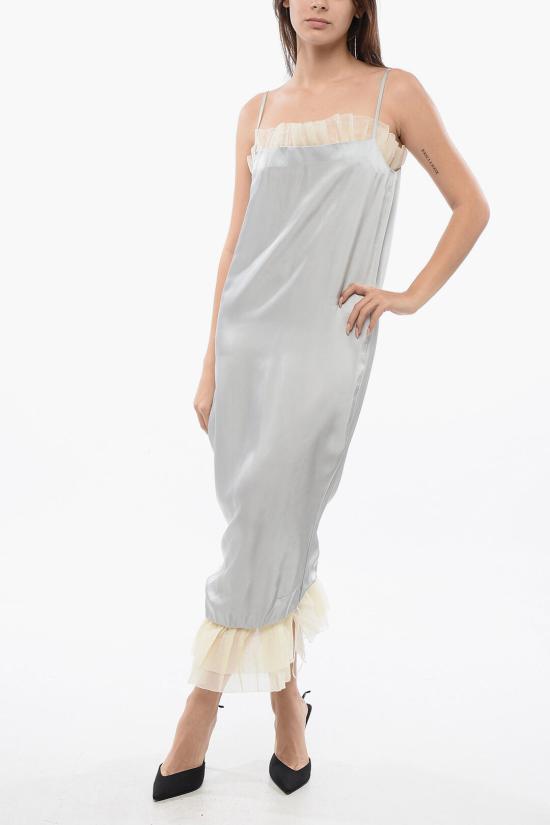  오프화이트 롱 원피스 OWDB517S24FAB0014001 Gray