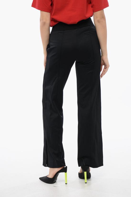  오프화이트 스트레이트 팬츠 OWVI021S24JER0011010 Black - OFF WHITE