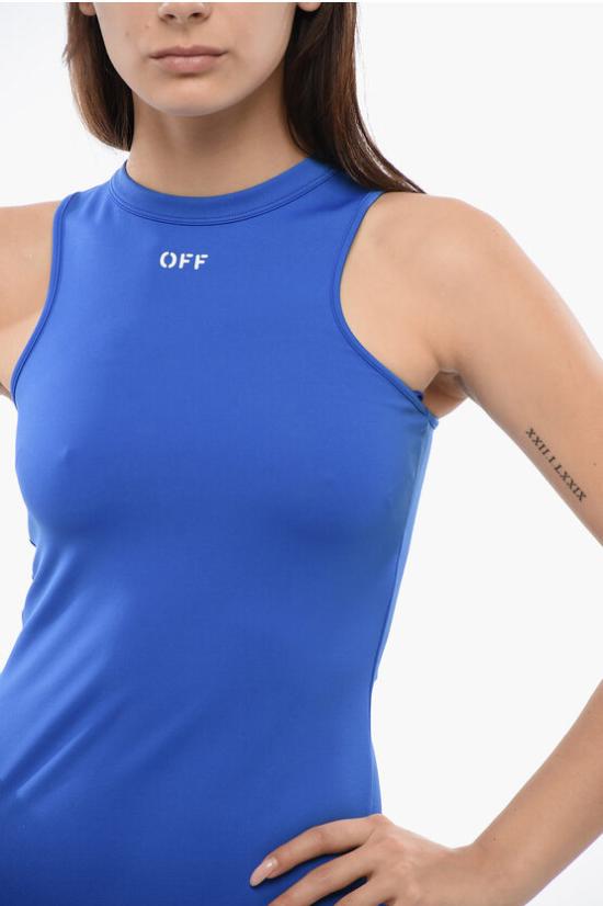  오프화이트 숏 원피스 OWDB463S24JER0014601 Blue - OFF WHITE