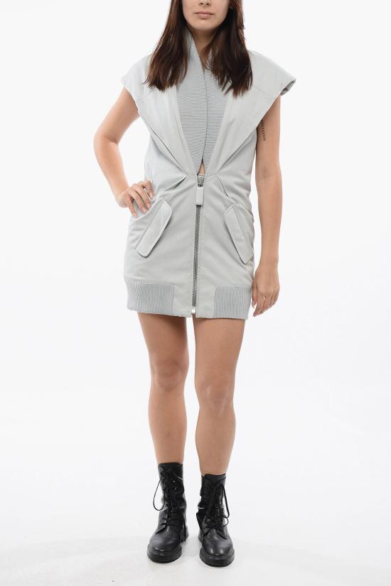  오프화이트 숏 원피스 OWDB526S24FAB0014040 Gray