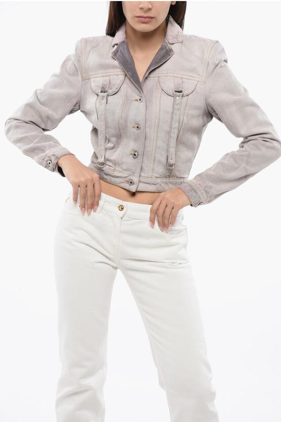  오프화이트 데님 자켓 OWYE052S24DEN0033600 Gray