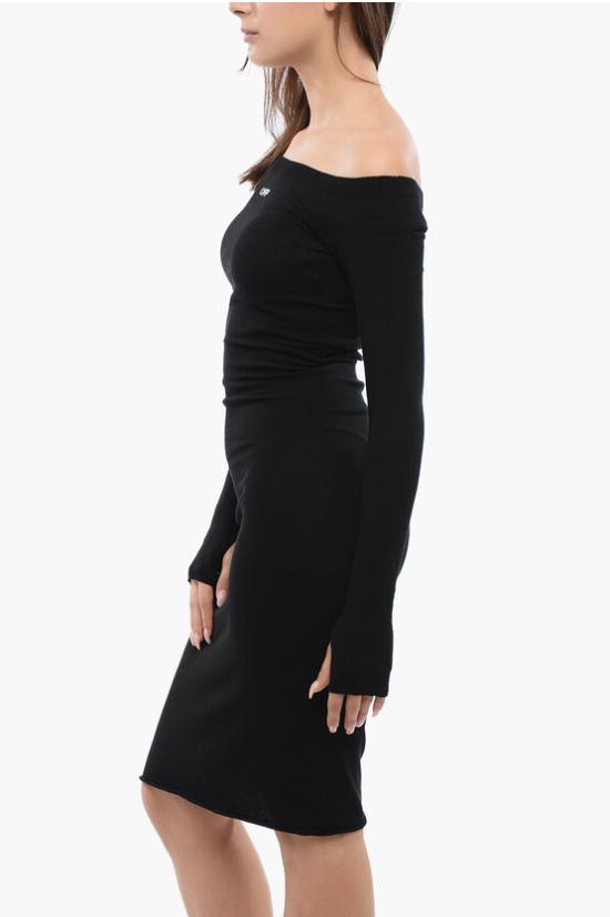  오프화이트 원피스 OWHI055C99KNI0011001 Black - OFF WHITE