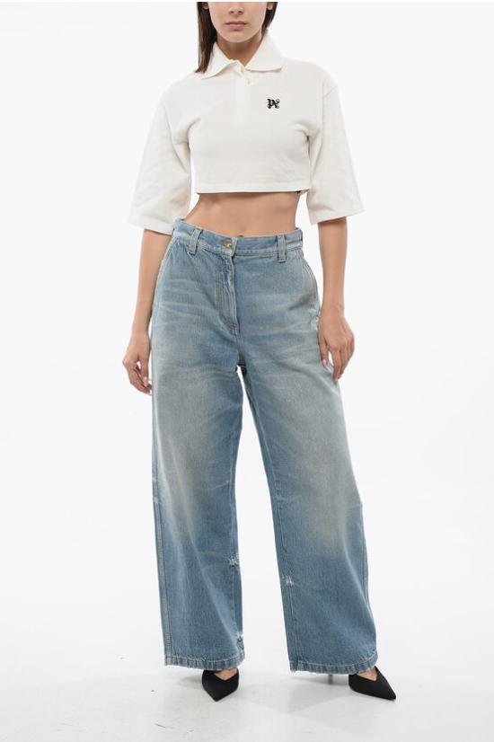  팜앤젤스 반팔 티셔츠 PWGB012S24 FAB001 0310 Beige - PALM ANGELS