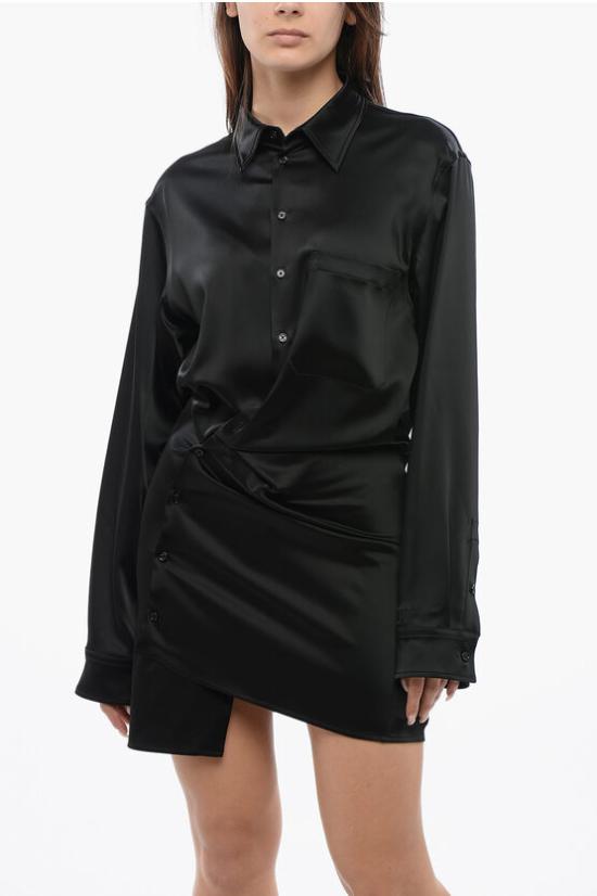  오프화이트 숏 원피스 OWDB415S24FAB0011010 Black - OFF WHITE