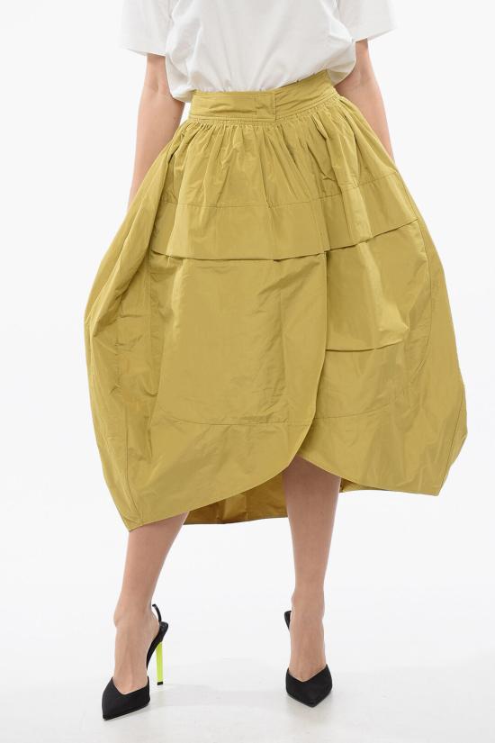  질샌더 롱 스커트 J52MA0011 J70005 707 Yellow