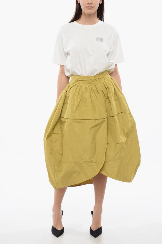  질샌더 롱 스커트 J52MA0011 J70005 707 Yellow - JIL SANDER
