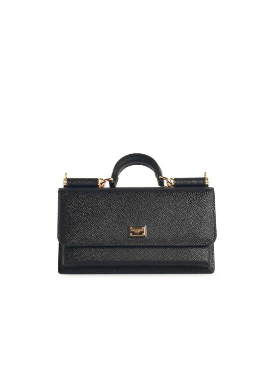  돌체앤가바나 Dauphine-print calfskin 미니백 BI3280 A1001 80999 Black