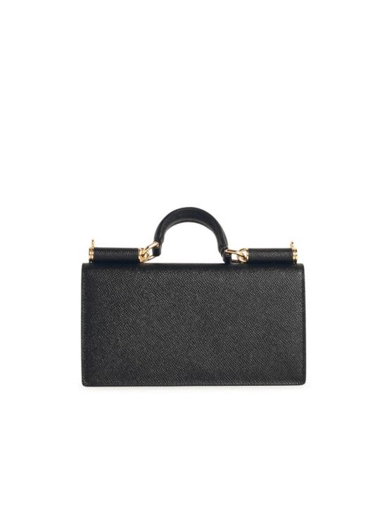  돌체앤가바나 Dauphine-print calfskin 미니백 BI3280 A1001 80999 Black - DOLCE & GABBANA