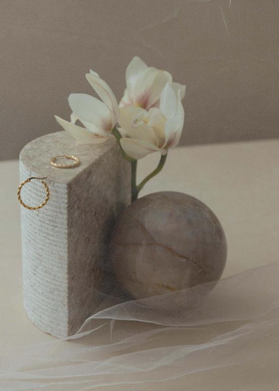  파이프앤로우 이어링 파이프 앤 로우 앰버 후프 - PIPE & ROW