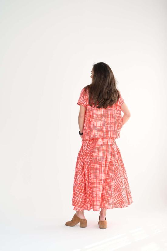  Toogood 롱 스커트 투굿 하베스터  페인트 체크잼 - OTHER BRANDS