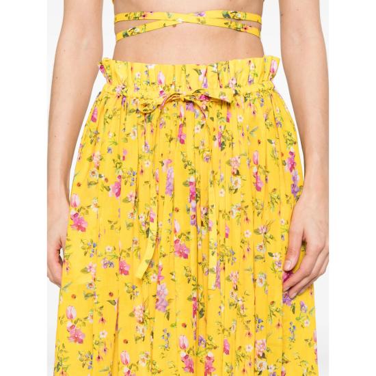 25SS 파올라 주인 미디 스커트 SK023 CALIPSO 12108 YELLOW - PAOLA ZUIN