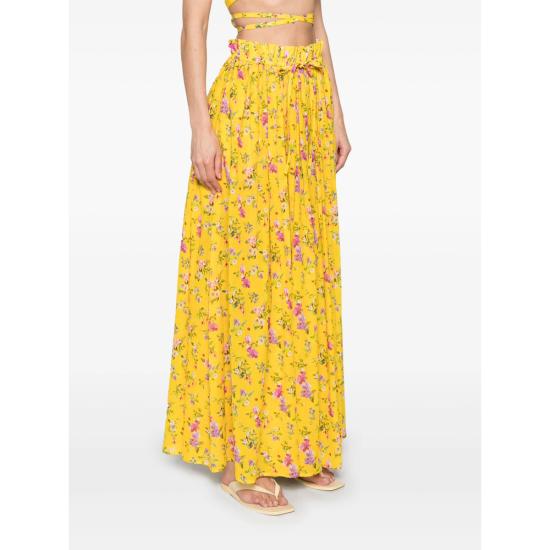 25SS 파올라 주인 미디 스커트 SK023 CALIPSO 12108 YELLOW - PAOLA ZUIN