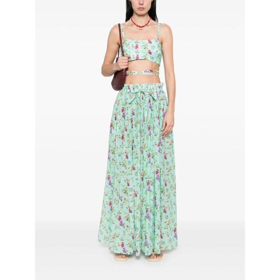 25SS 파올라 주인 미디 스커트 SK023 CALIPSO 12331 GREEN - PAOLA ZUIN