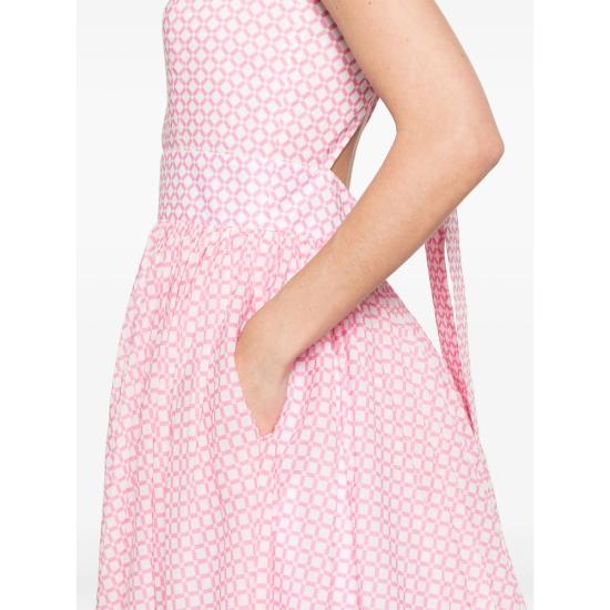 25SS Paola Zuin 숏 원피스 D005 GAIA 80218 PINK WHITE - PAOLA ZUIN