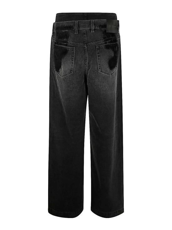 25FW 디 아티코 스트레이트 팬츠 248WCP190D075100 Black - THE ATTICO