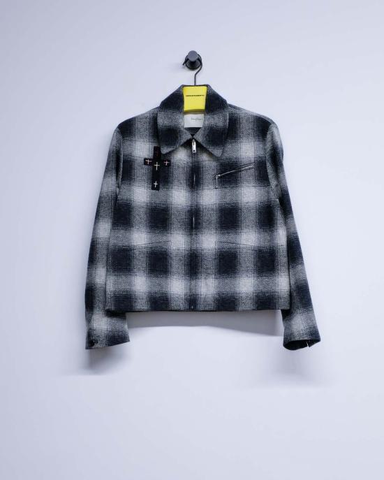 세컨드 레이어 자켓 2차/레이어 타탄 코튼 오라클 재킷 - SECOND/LAYER