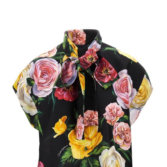  돌체앤가바나 블라우스 DOLCE & GABBANA Peony and Roses 실크  여성 멀티컬러 - DOLCE & GABBANA