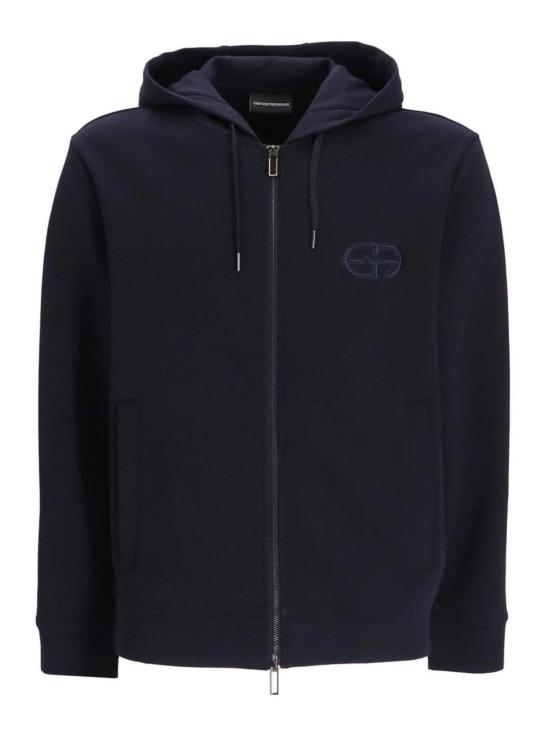 25FW 엠포리오 아르마니 후드 티셔츠 8N1ML61JHSZ0920 Blue