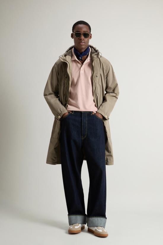 25SS 울리치 폴로 티셔츠 CFWOPO0065MRUT1483 4409 Rose smoke - WOOLRICH