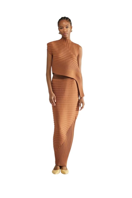 25SS 리비아나 콘티 숏 스커트 F5SG27 U37 1 TERRACOTTA