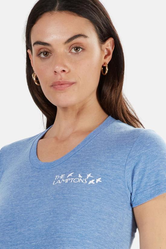  블루&크림 반팔 티셔츠 램튼 크루넥 티셔츠 블루/화이트 - BLUE&CREAM