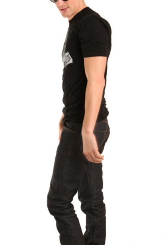  블루&크림 반팔 티셔츠 캐시 이즈 킹 케이트 모스 티셔츠 블랙 - BLUE&CREAM