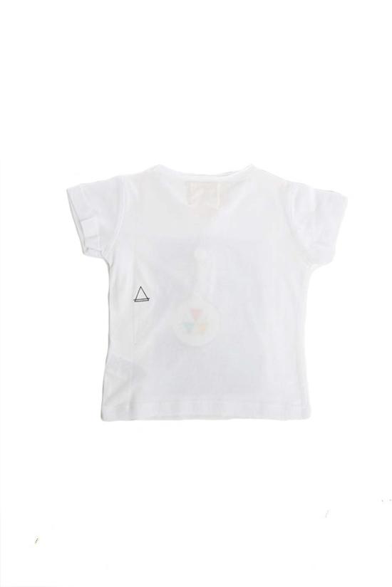  Little Eleven Paris 반팔 티셔츠 리틀 일레븐 파리 카라 델레빈 V넥 티셔츠 화이트 - OTHER BRANDS