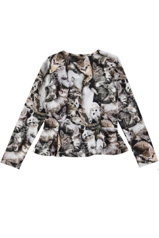  [키즈] 몰로 티셔츠 키즈  라엘리카 롱슬리브 티셔츠 미아우우 - MOLO