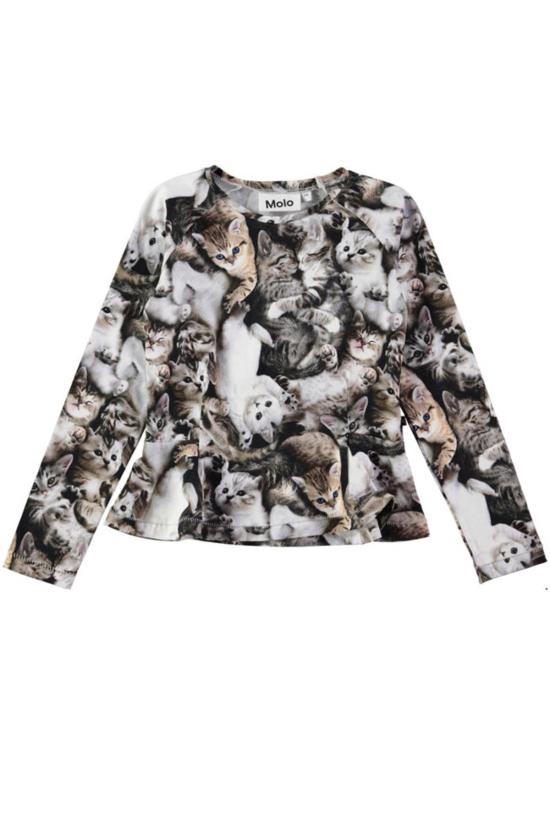  [키즈] 몰로 티셔츠 키즈  라엘리카 롱슬리브 티셔츠 미아우우