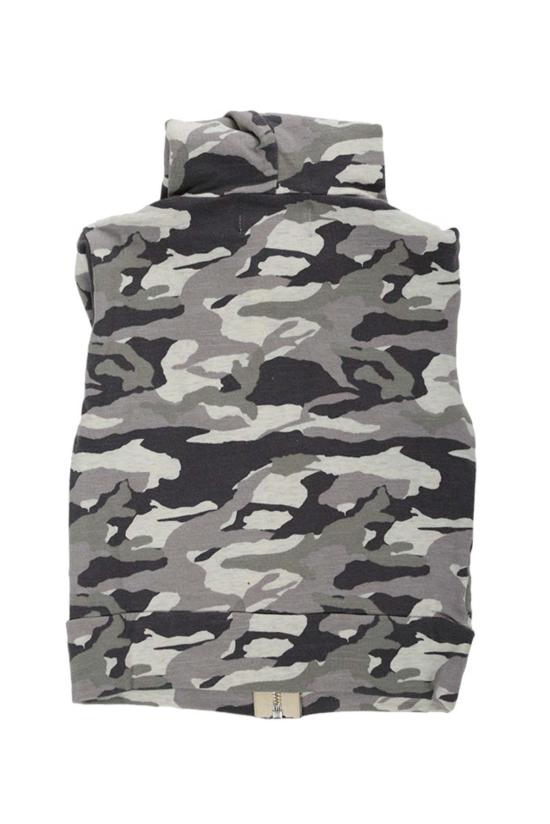  [키즈] 먼로우 풀오버 키즈  카모 지퍼 후드 티 애쉬 - MONROW