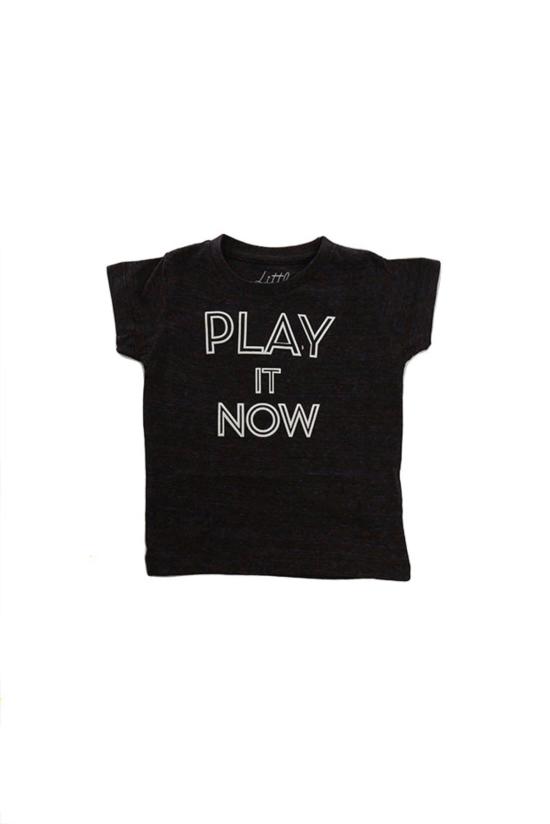  [키즈] 일레븐파리 티셔츠 어린이용 리틀 일레븐 파리 인용구 Ss 티셔츠 블루 멀티 컬러